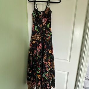 Floral Black Maxi Dress